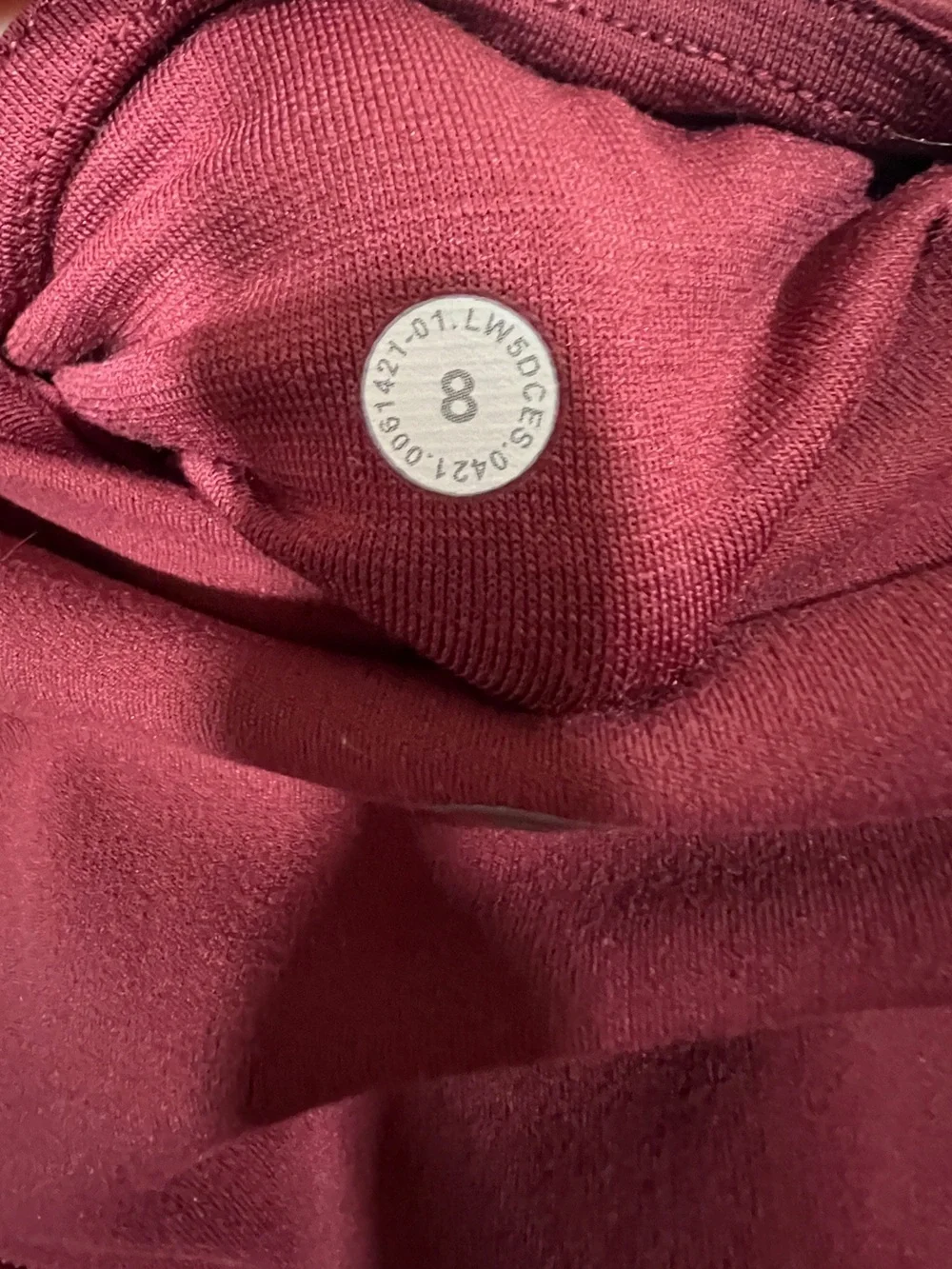Lululemon High-Rise Leggings with Pockets 25” Mulled Wine Size 8